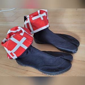 Sou Sou Black 10-button tabi boots size 8 / 25